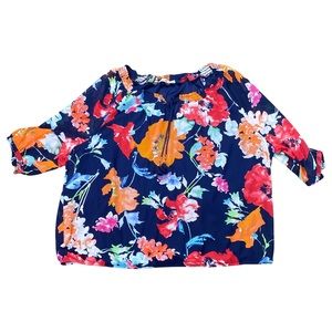 Signature Collection floral peasant top size 3X